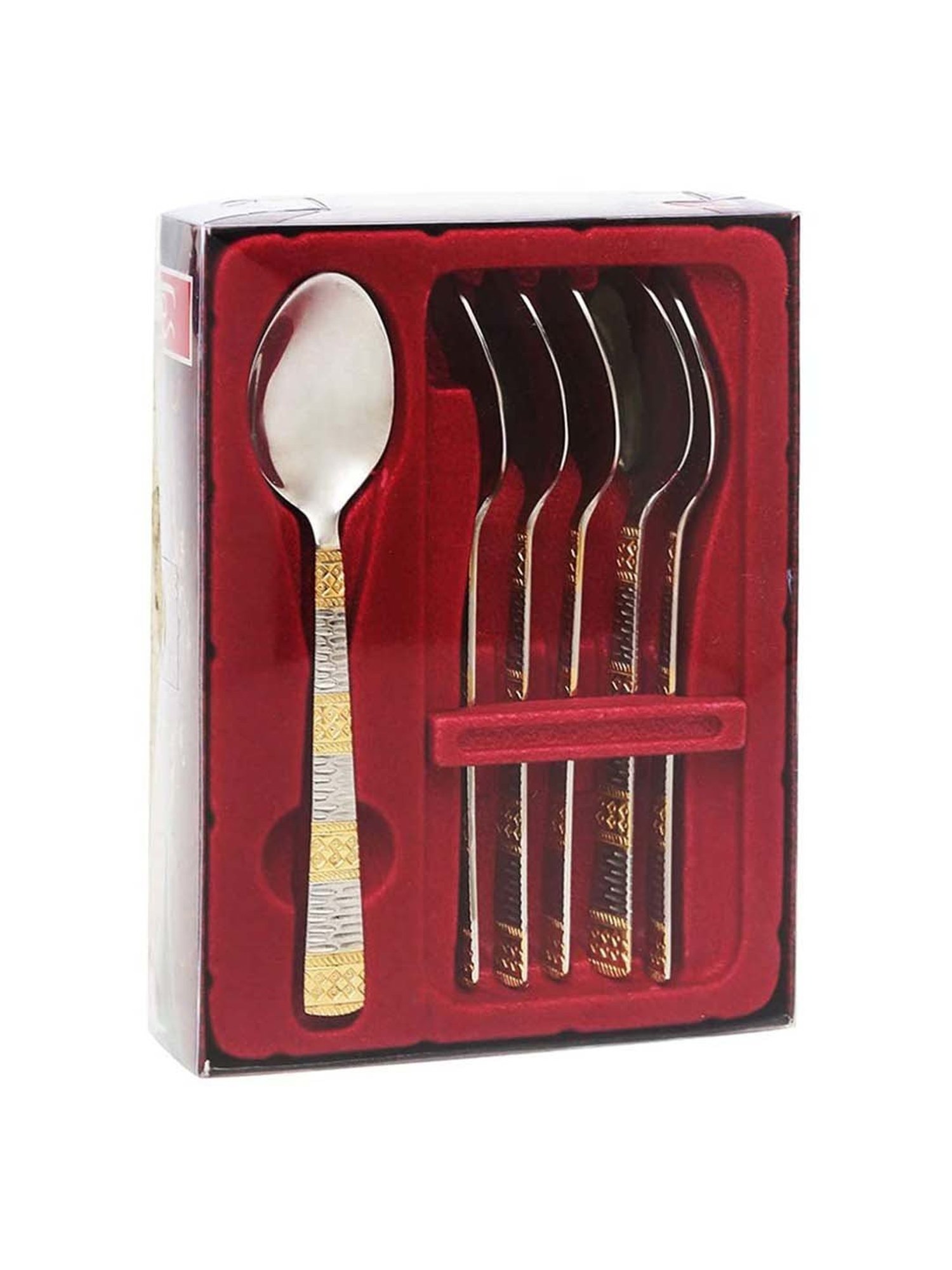 Sumeet S.S.Big Serving&Cooking Spoon Set-5pc(1 Turner,1Serving Spoon,1Skimmer,1Basting Spoon,1Ladle)