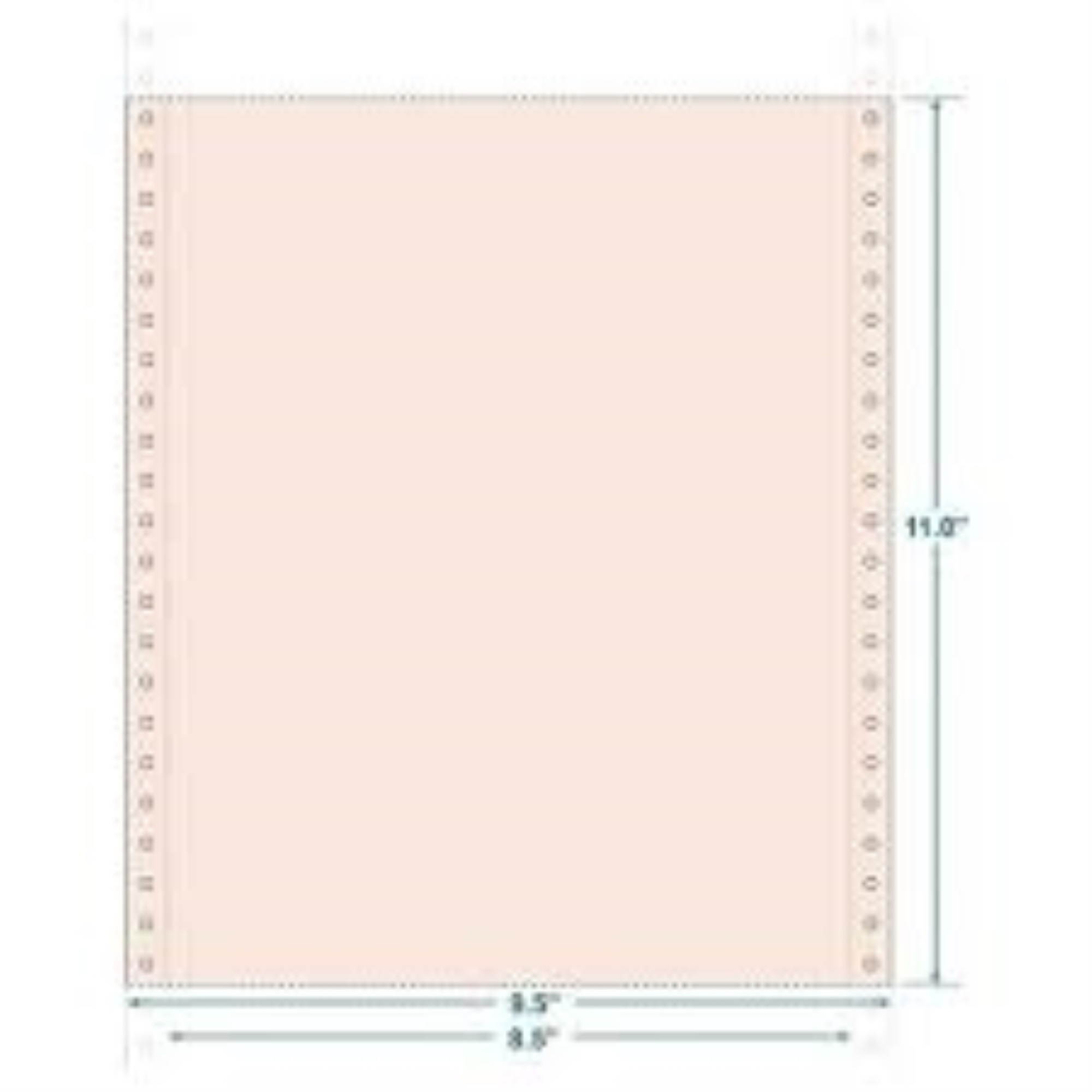 Prime-Kote L17 10.63 x 11 1-Part No. 20 With .5 In. Green Bars Computer Forms