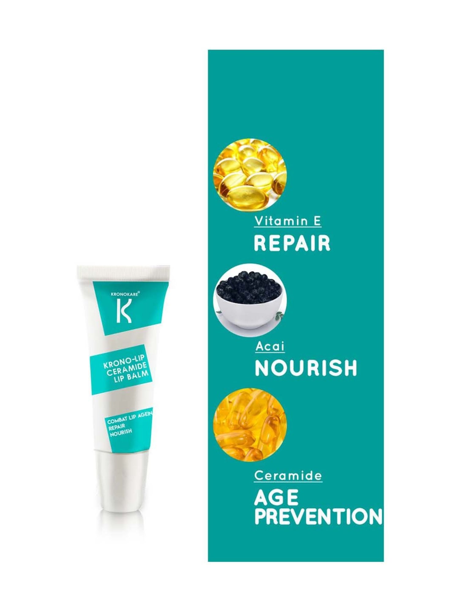 Kronokare Krono Lip Ceramide Enriched Lip Balm - 10 ml