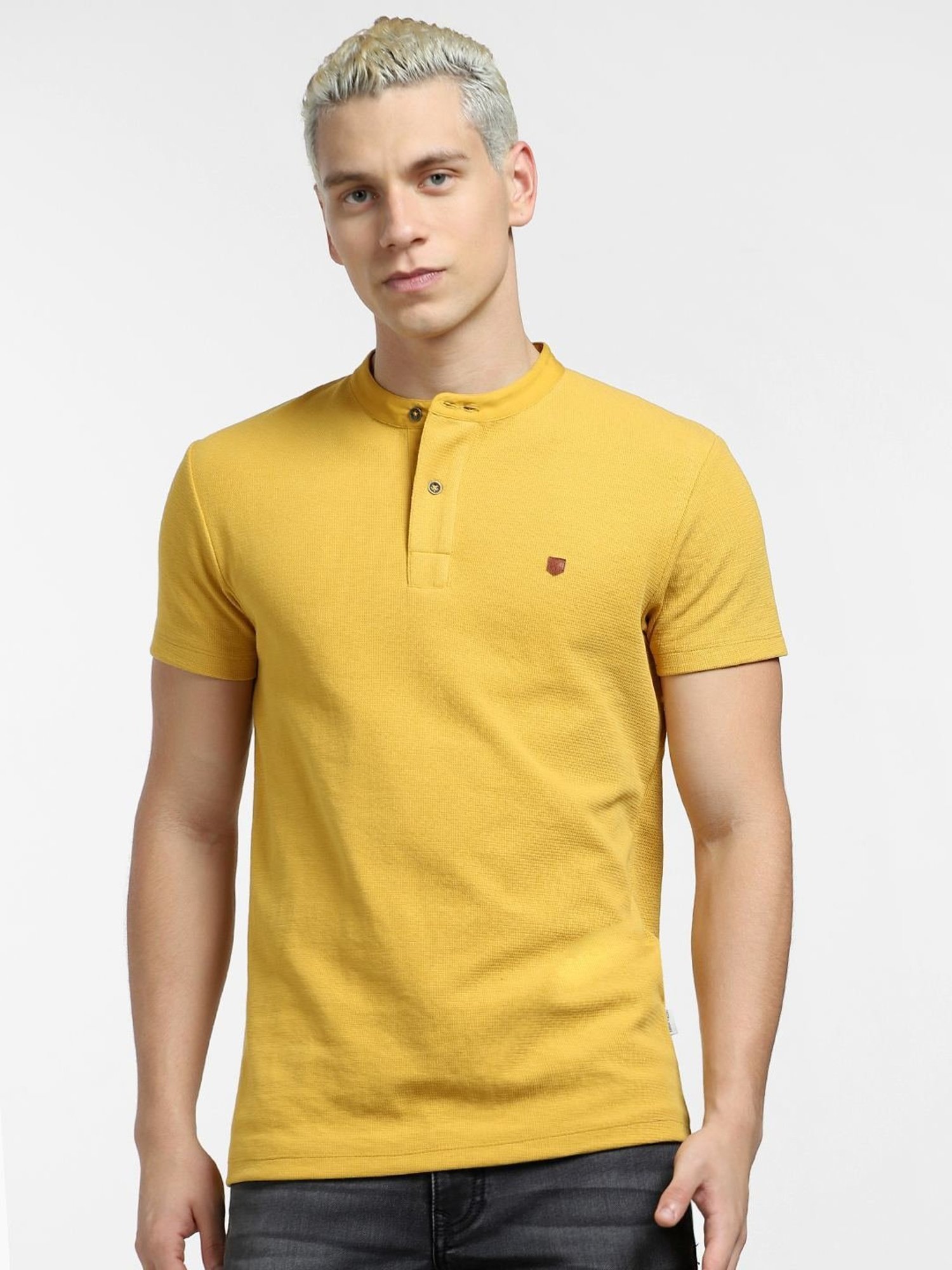 Jack & Jones Honey Cotton Slim Fit Henley T-Shirt