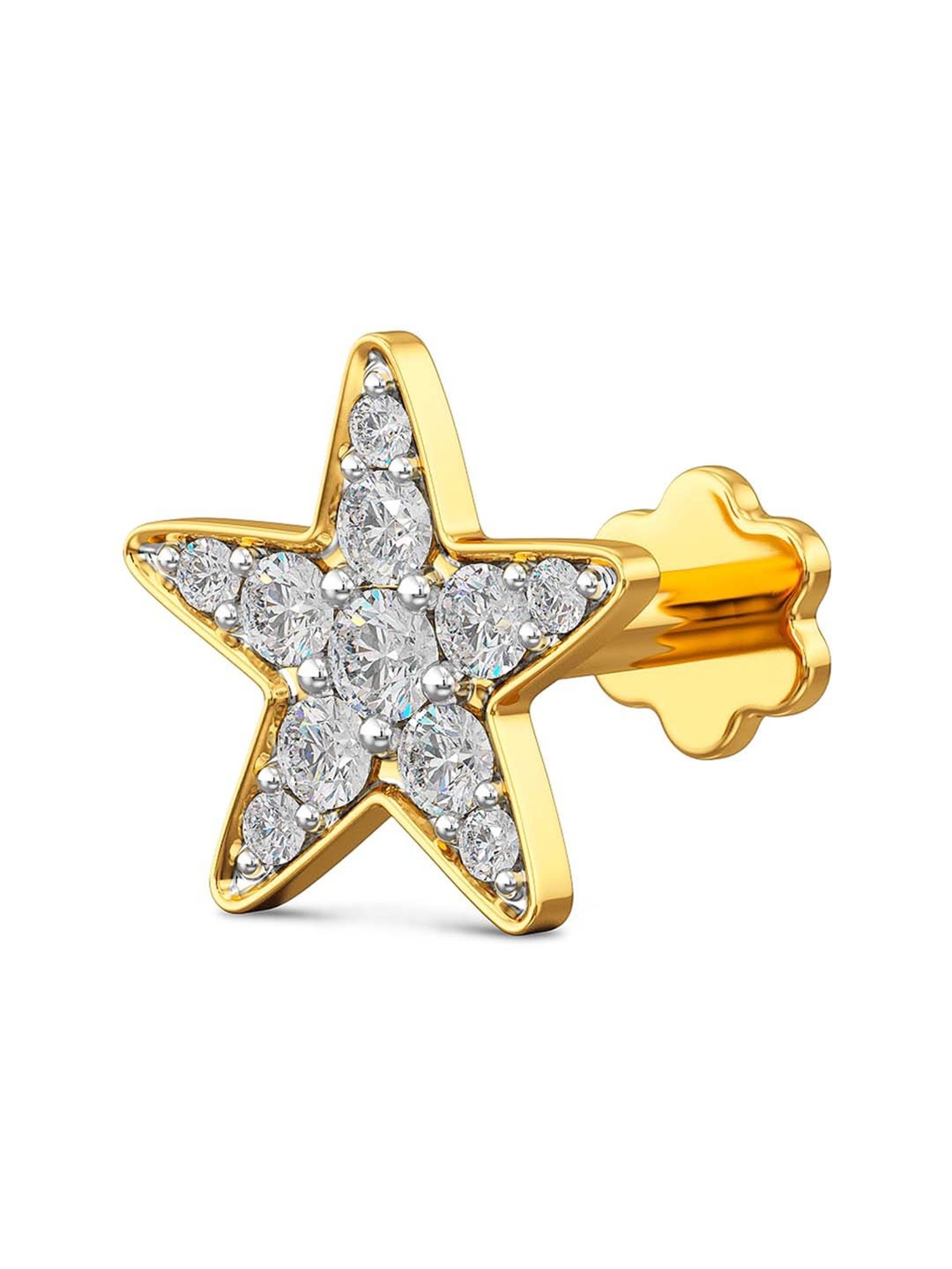 Joyalukkas 18k Gold & Diamond Nosepin