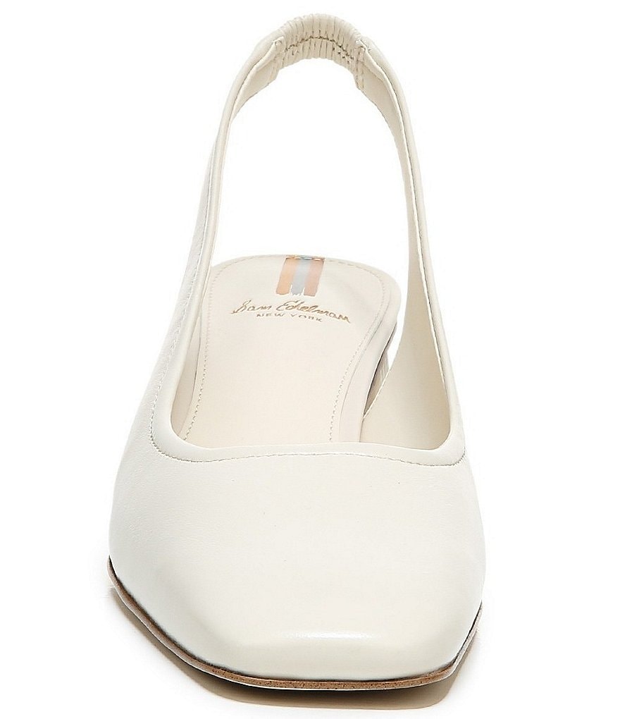 Sam Edelman Toren Leather Sculptural Heel Slingback Pumps