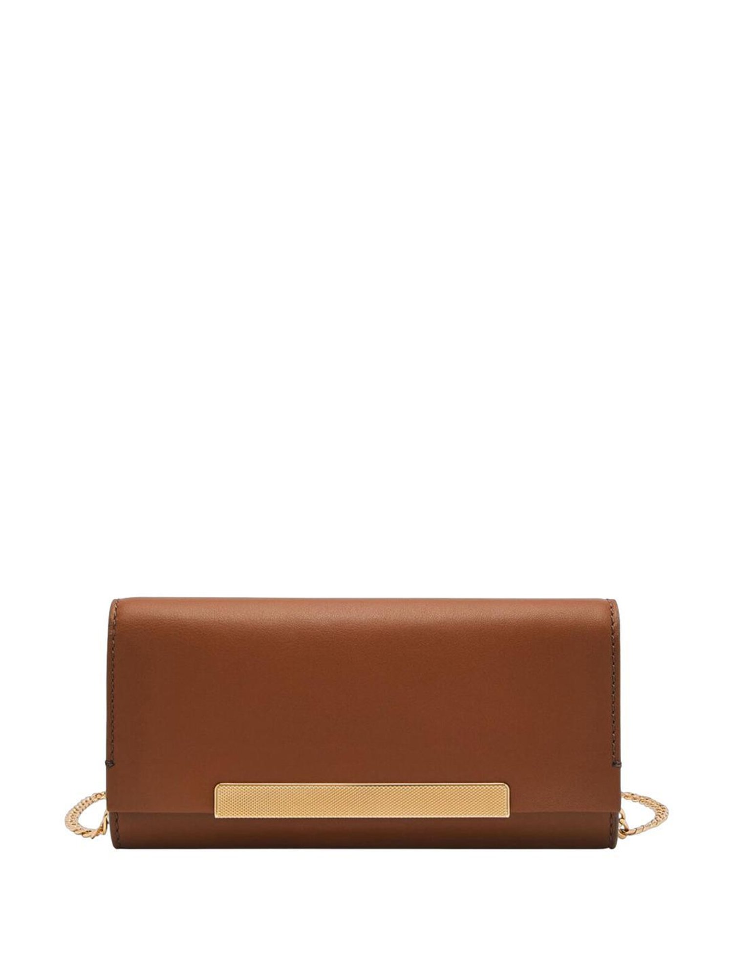 Fossil Brown Solid Sling Handbag