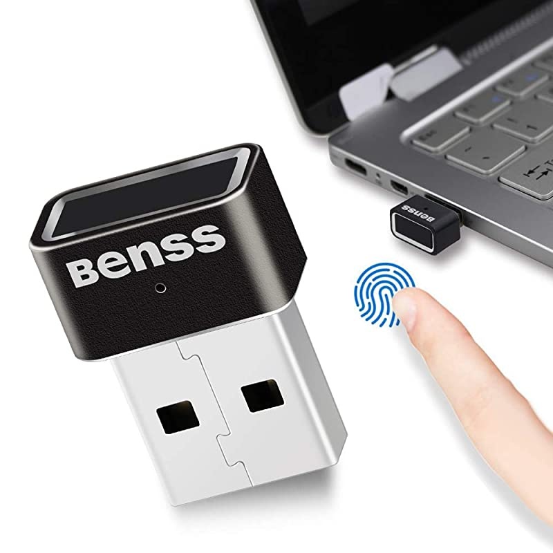 Fingerprint Reader Windows 10 Hello for PC Windows Hello Fingerprint Scanner Fingerprint Sensor Multi Finger 360 Degree Touch Speedy Matching Biometric PC Laptop