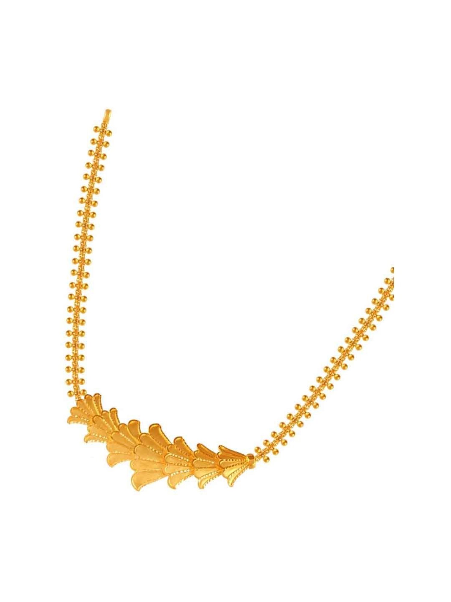 P.C. Chandra Jewellers 22k Yellow Gold Statement Floral Neckpiece Necklace