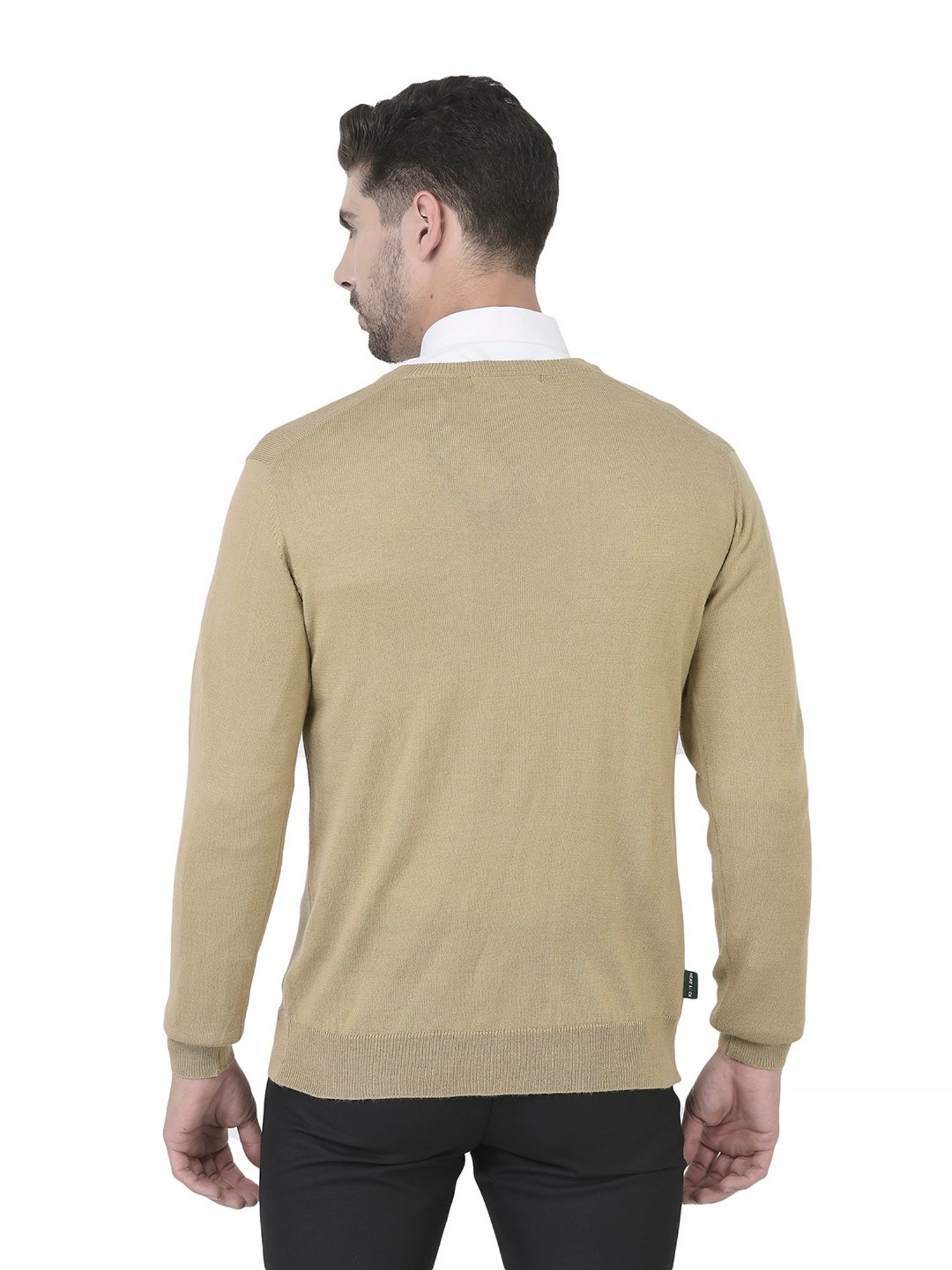 Woodland Khaki Regular Fit Sweater