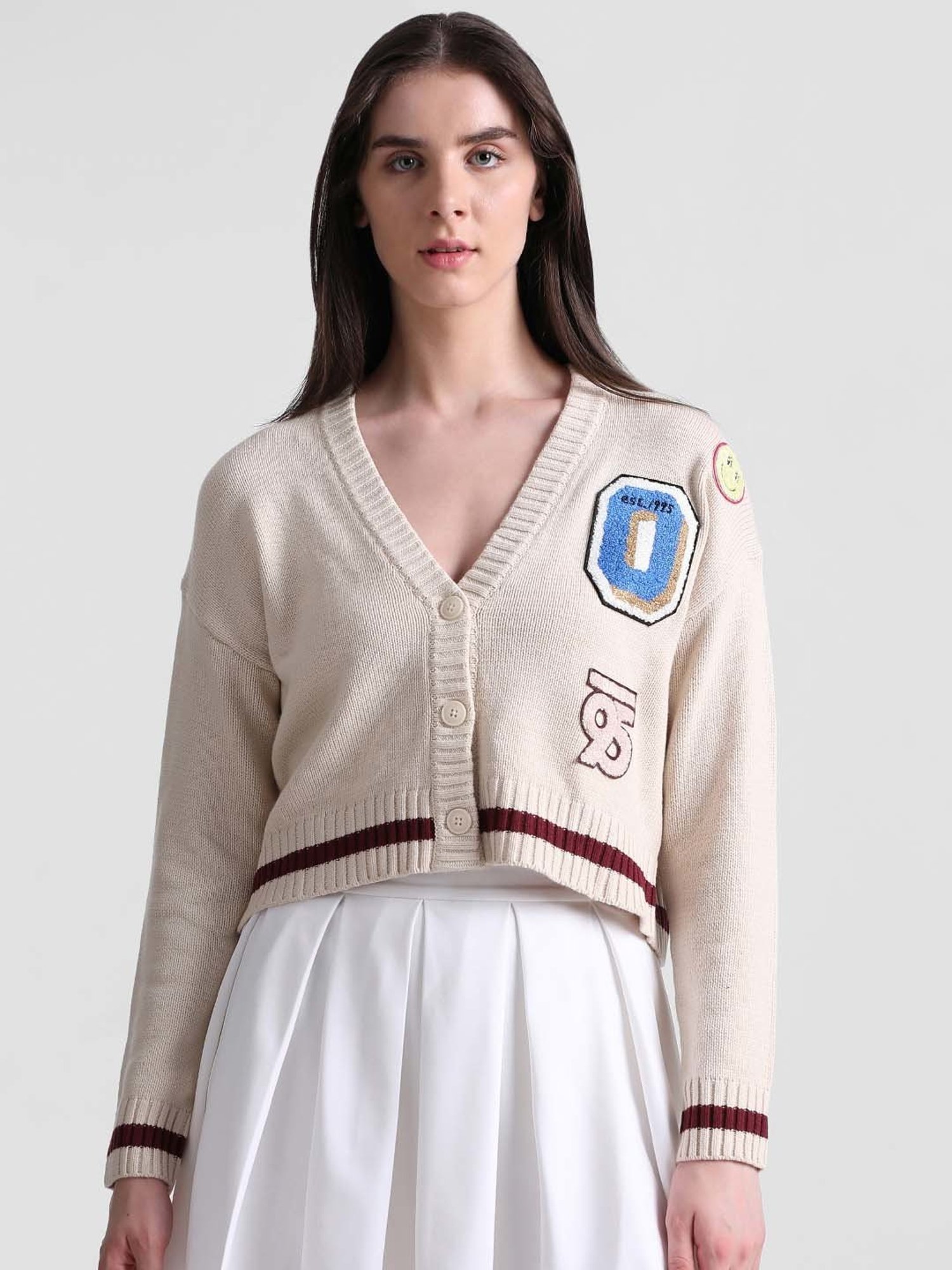 Only White Regular Fit Cardigan