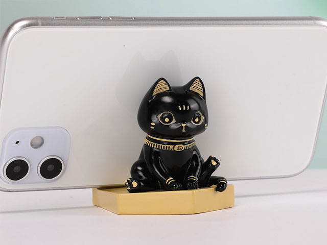 British Museum Anderson cat phone holder desktop animal ornaments cute dog and cat phone holder creative gifts