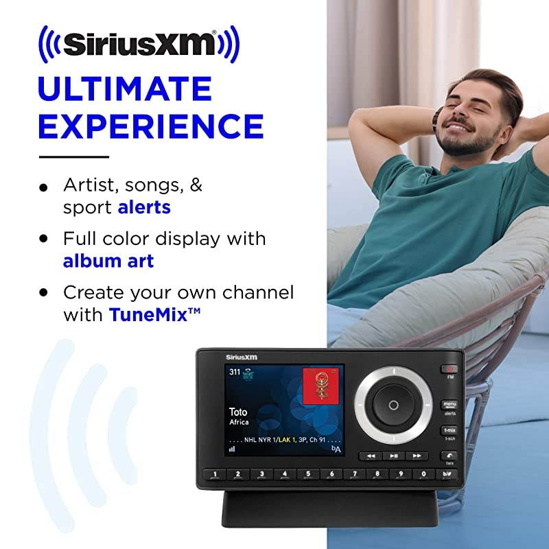 SXPL1H1 Onyx Plus Satellite Radio with Home Kit with Free 3 Months Satellite and Streaming Service