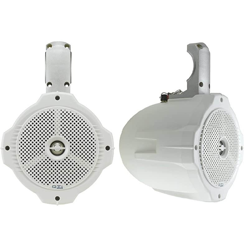 DSWT65 612 280 Watts Max Power 2Way Marine Boat Weatherproof High Power Audio Stereo Heavy Duty Wakeboard Speaker Sound System Pair