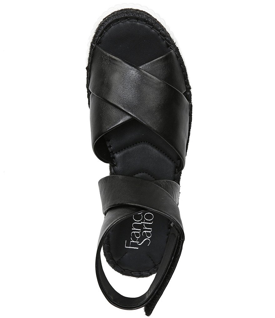 Franco Sarto Brock Leather Platform Espadrilles