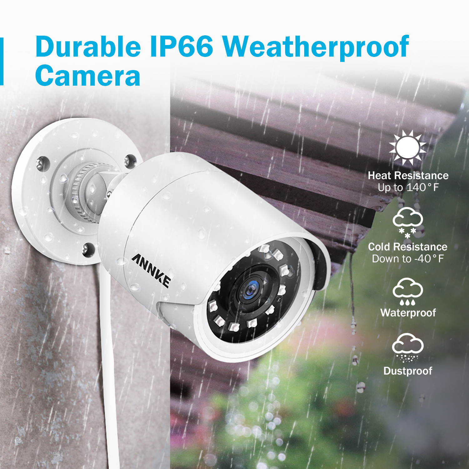 ANNKE 8CH Security Camera System HD-TVI 1080P Lite H.265+ DVR with 4&times;1080P HD Indoor/Outdoor Weatherproof CCTV Cameras, Motion Alert, Remote Access with 1TB HDD