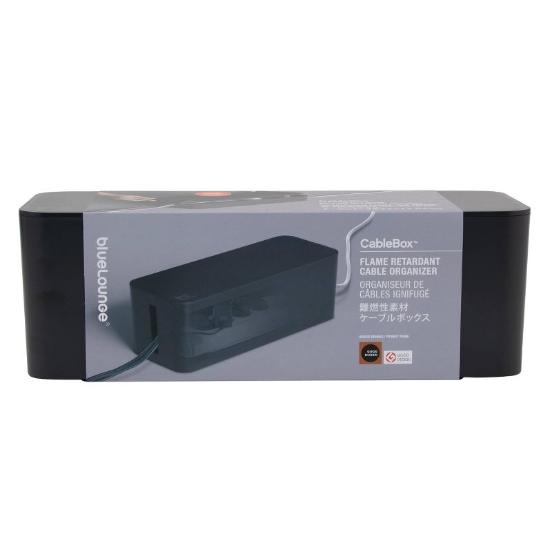 CableBox Flame Retardant Cable Organizer Black - BlueLounge