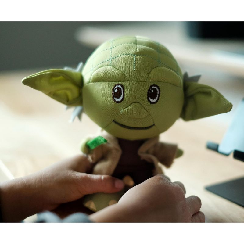 Seven20 Star Wars Yoda Stylized Plush Character And Enamel Pin | Measures 7 Inches Tall