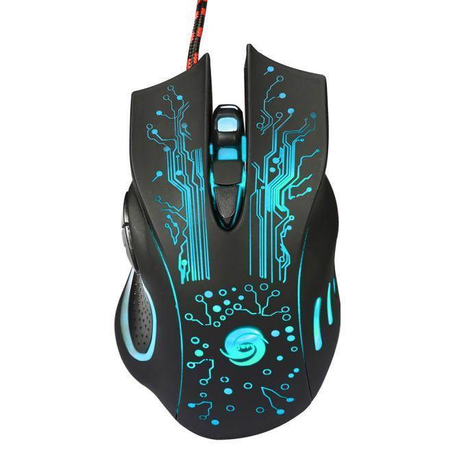 6 Buttons 5500 DPI LED Optical USB Wired Gaming PRO Mouse Mice Computer Mouse