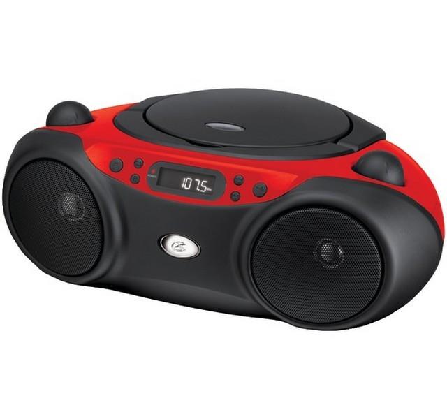 Gpx Boombox Cd Am Fm Radio 3.5Mm Input Led Display - Red - BC232R