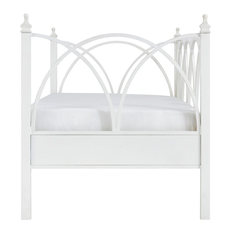 Armell Arched Metal Twin Daybed Antique White - Inspire Q