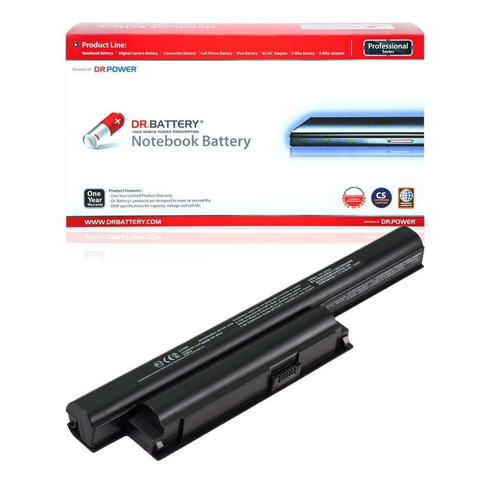 DR. BATTERY - Replacement for Sony VPCEC290X / VPCEE23FX / VPCEE25FX-WI / VPCEA22FX / VPCEA24FM / VPCEB15FM / VPCEB190X / VPCEB23FM / VPCEB23FX / VGP-BPS22 / A / VGP-BPS22A / VGP-BPL22