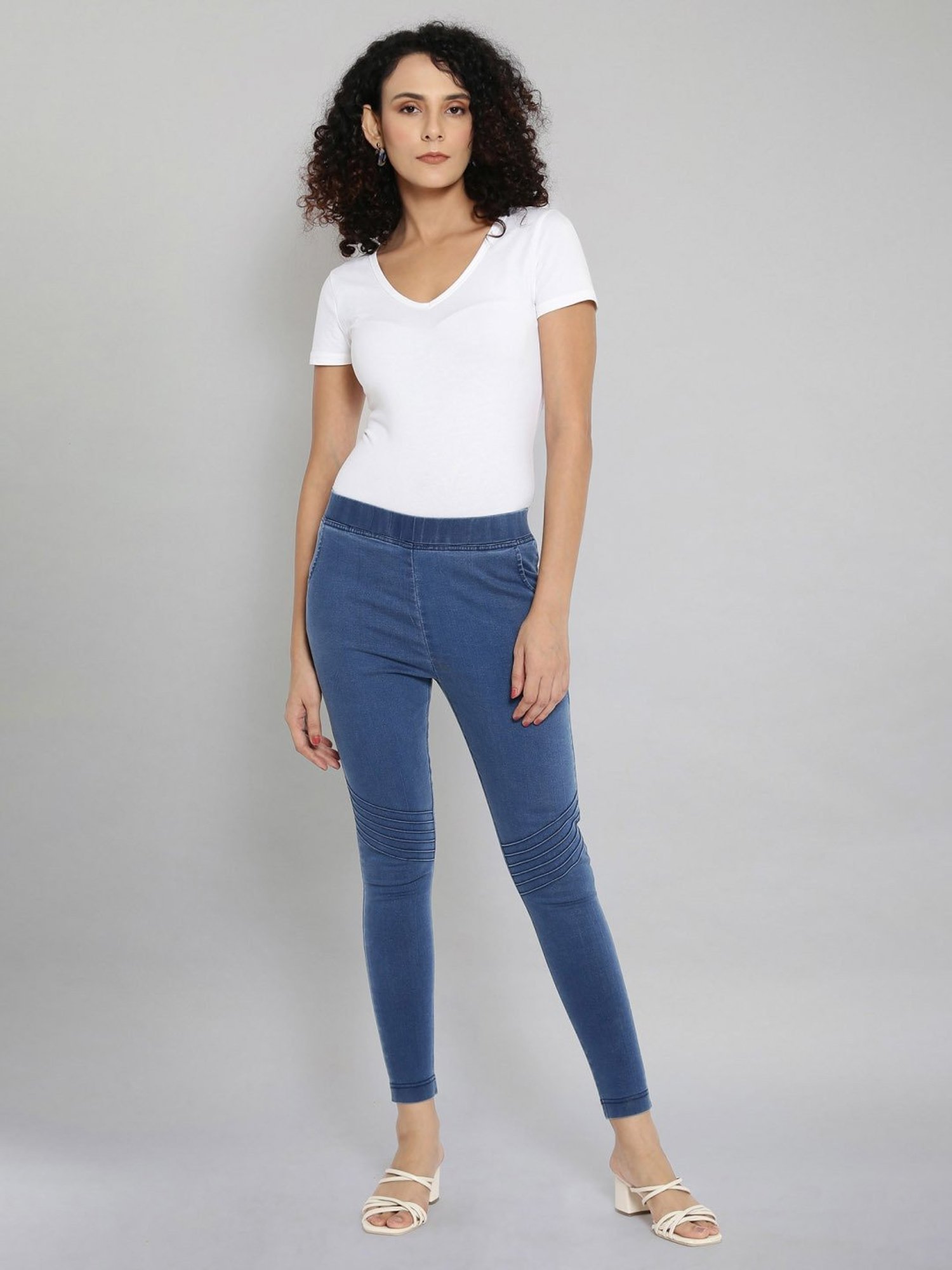 Elleven from Aurelia Blue Cotton Jeggings