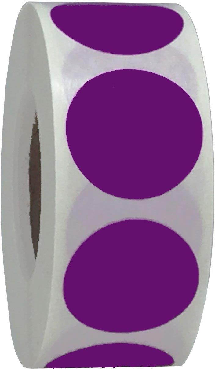 Color Coding Labels Lilac Round Circle Dots For Organizing Inventory 3/4 Inch 500 Total Adhesive Stickers