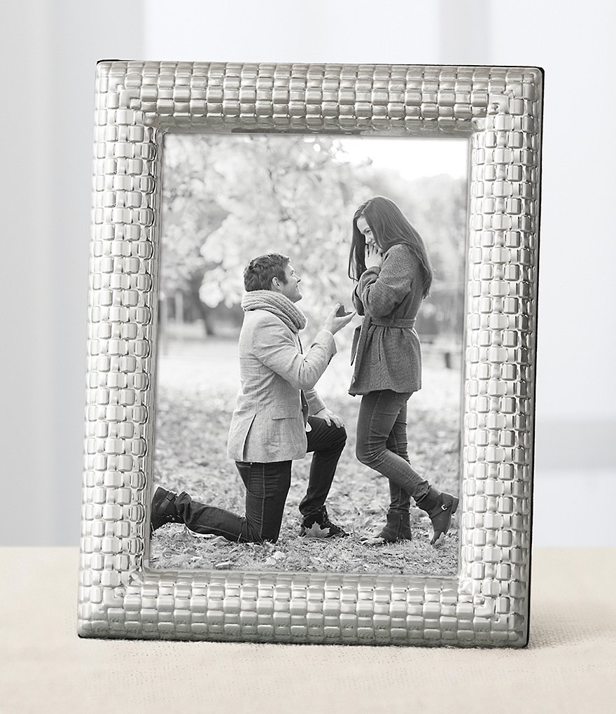 Reed & Barton Watchband Silver Picture Frame