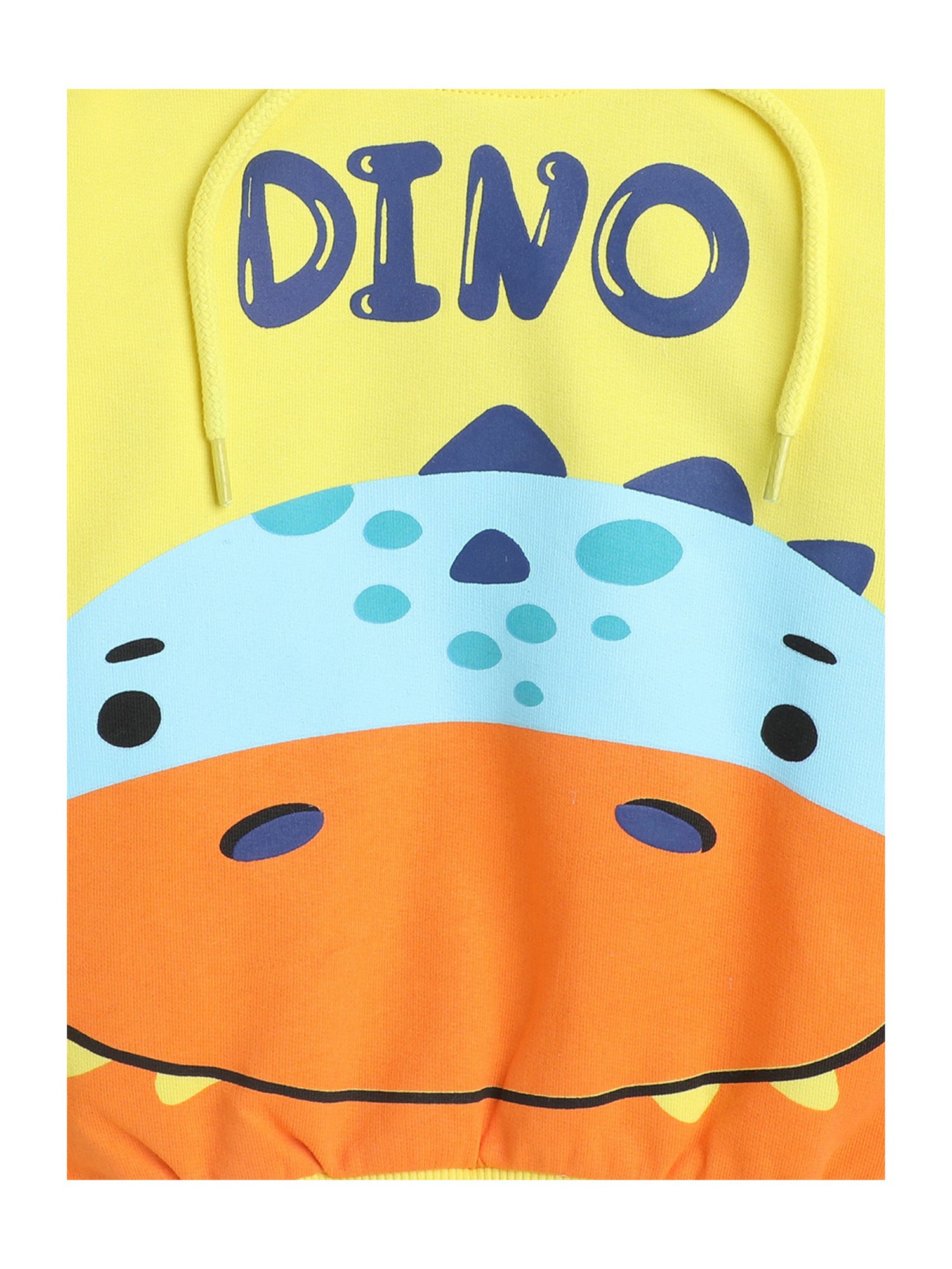 Bumzee Kids Yellow Printed Full Sleeves Sweatshirt