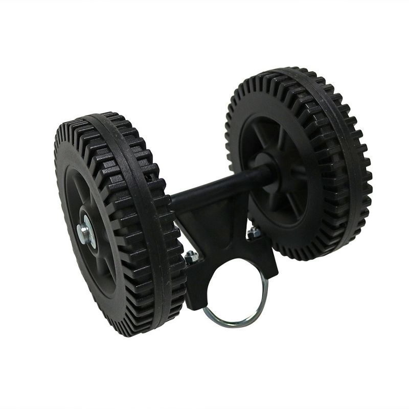 Sunnydaze Portable and Heavy-Duty Design Hammock Stand Mobile Wheel Kit with 6-Inch Diameter Wheels - Black