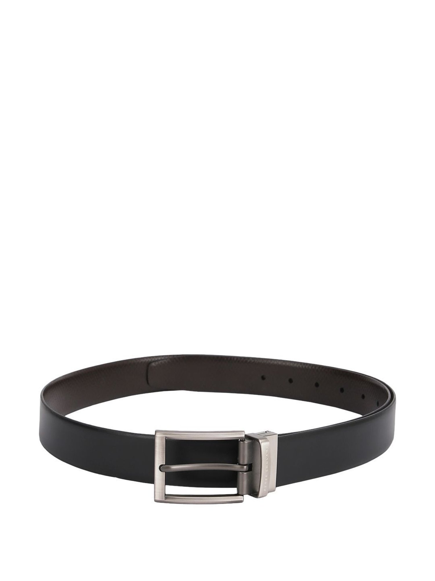 Peter England Black & B Leather Reversible Belt For Men