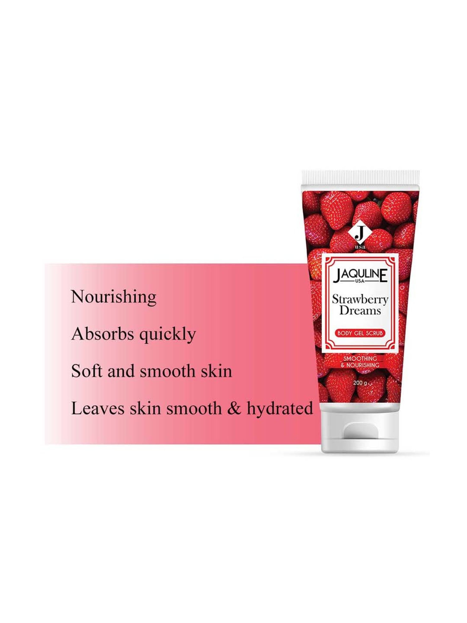 Jaquline USA Strawberry Dreams Body Scrub - 200 gm