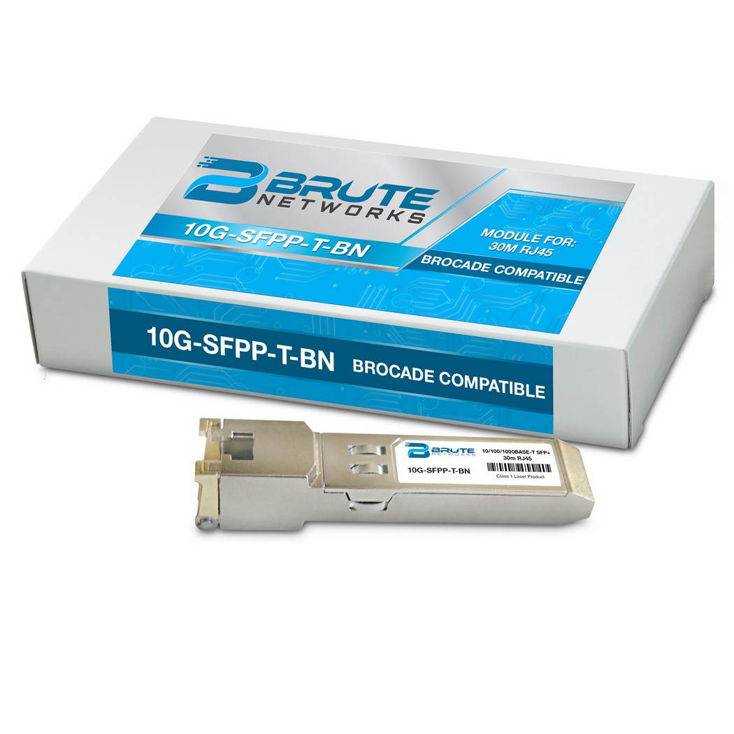 Brocade 10G-SFPP-T - 10/100/1000BASE-T 30m SFP+ (100% Compatible)