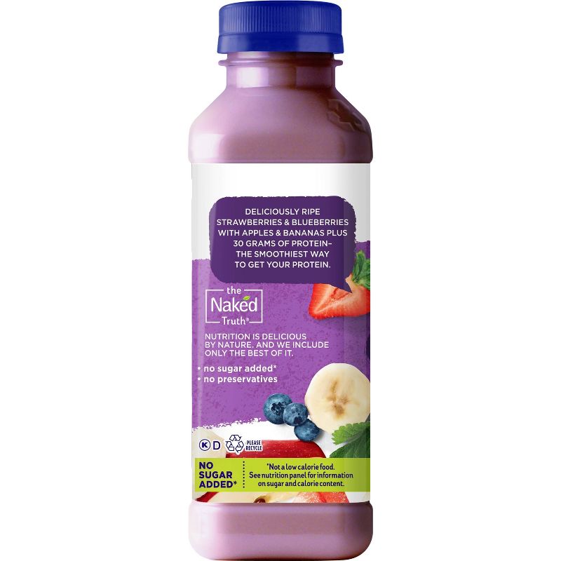 Naked All Natural Protein Zone Double Berry Protein Juice Smoothie  -15.2oz