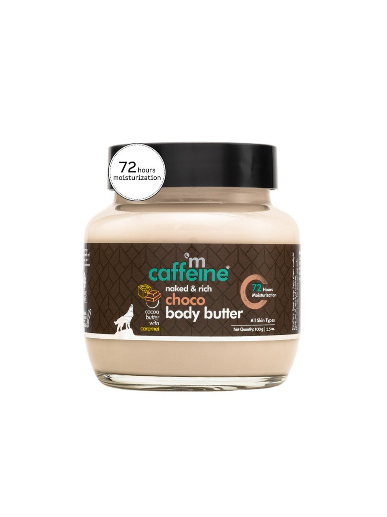 mCaffeine Choco Body Butter 72Hrs Moisturization - 100 gm