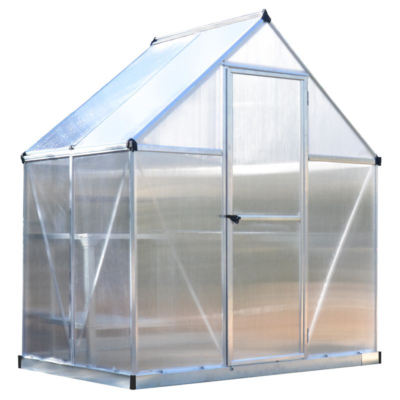 6'X4' Mythos Greenhouse - Silver - Palram