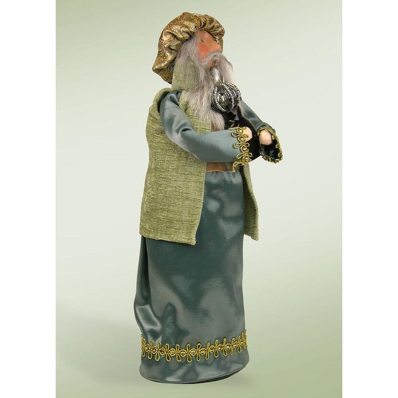 Byers Choice 13.5" Blue Garbed Wise Man with Frankincense Christmas Caroler Figure