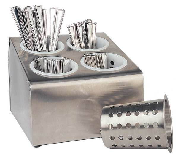 CRESTWARE CFD4 Flatware Dispenser, 4 Hole