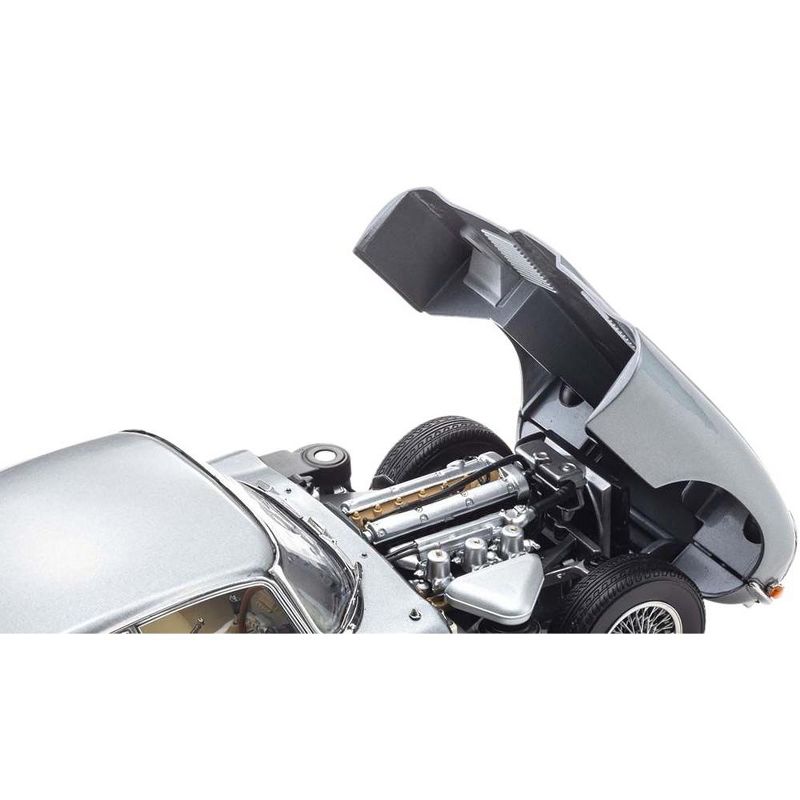 Jaguar E-Type Coupe RHD (Right Hand Drive) Dark Gray Met. "E-Type 60th Anniversary" (1961-2021) 1/18 Diecast Model Car by Kyosho