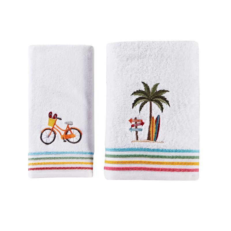 Paradise Beach Bath Towel White - SKL Home