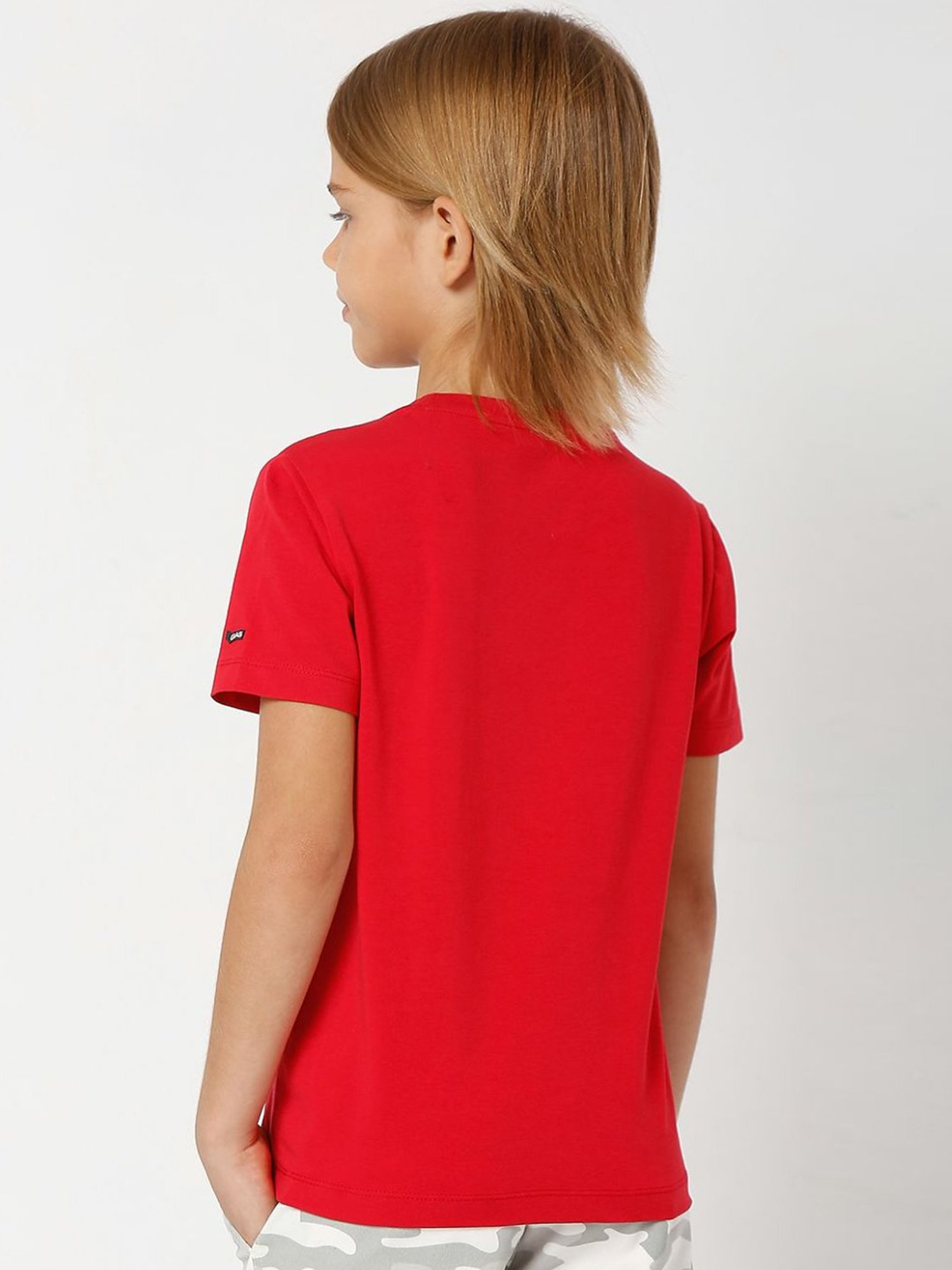 GAS KIDS Red Printed T-Shirt