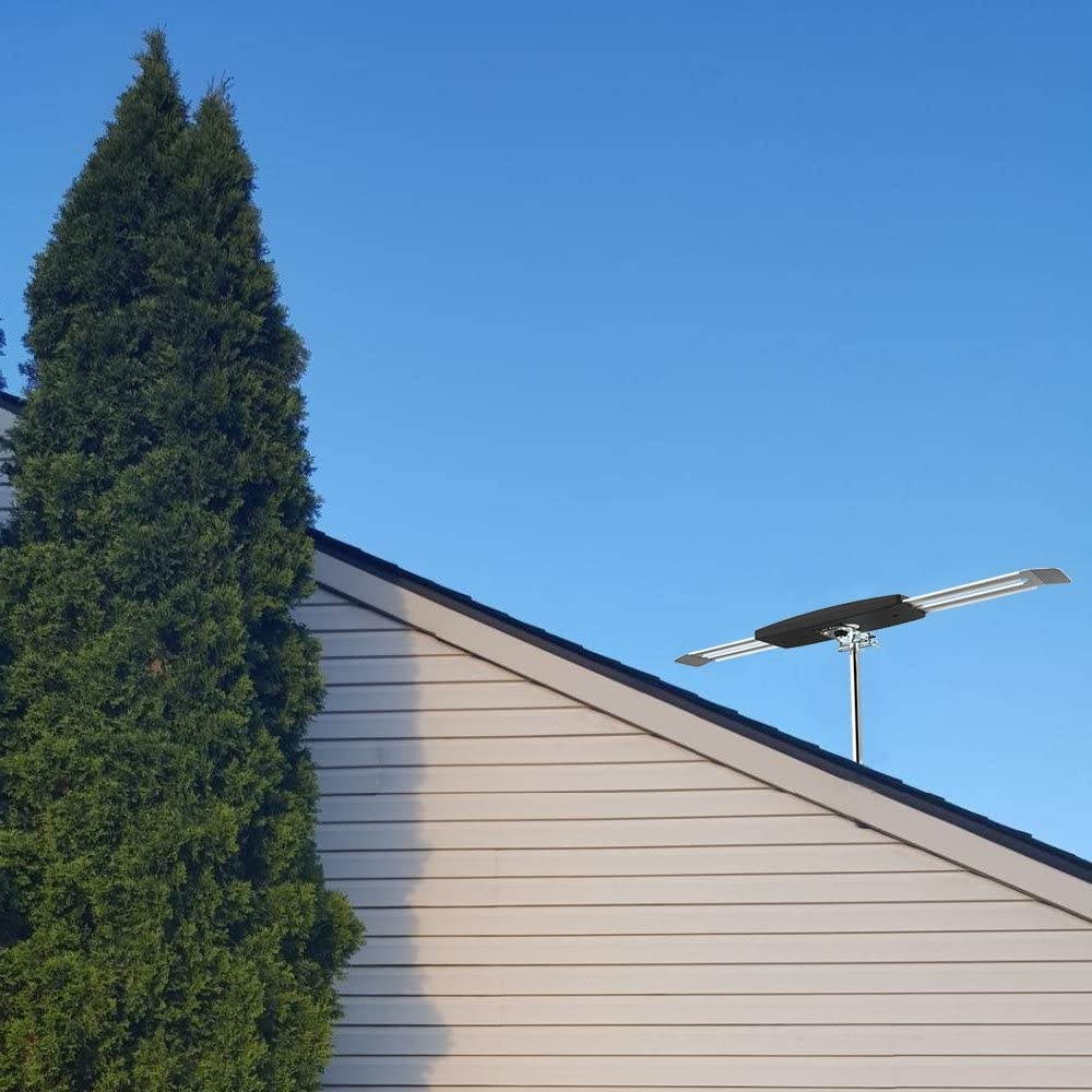 Outdoor TV Antenna - 1byone Wing Amplified Digital HDTV Antenna-Long Range for Outdoor/Attic/Roof TV Antenna with Enhanced VHF/UHF/FM Reception, 20 Feet High Performance Coaxial Cable