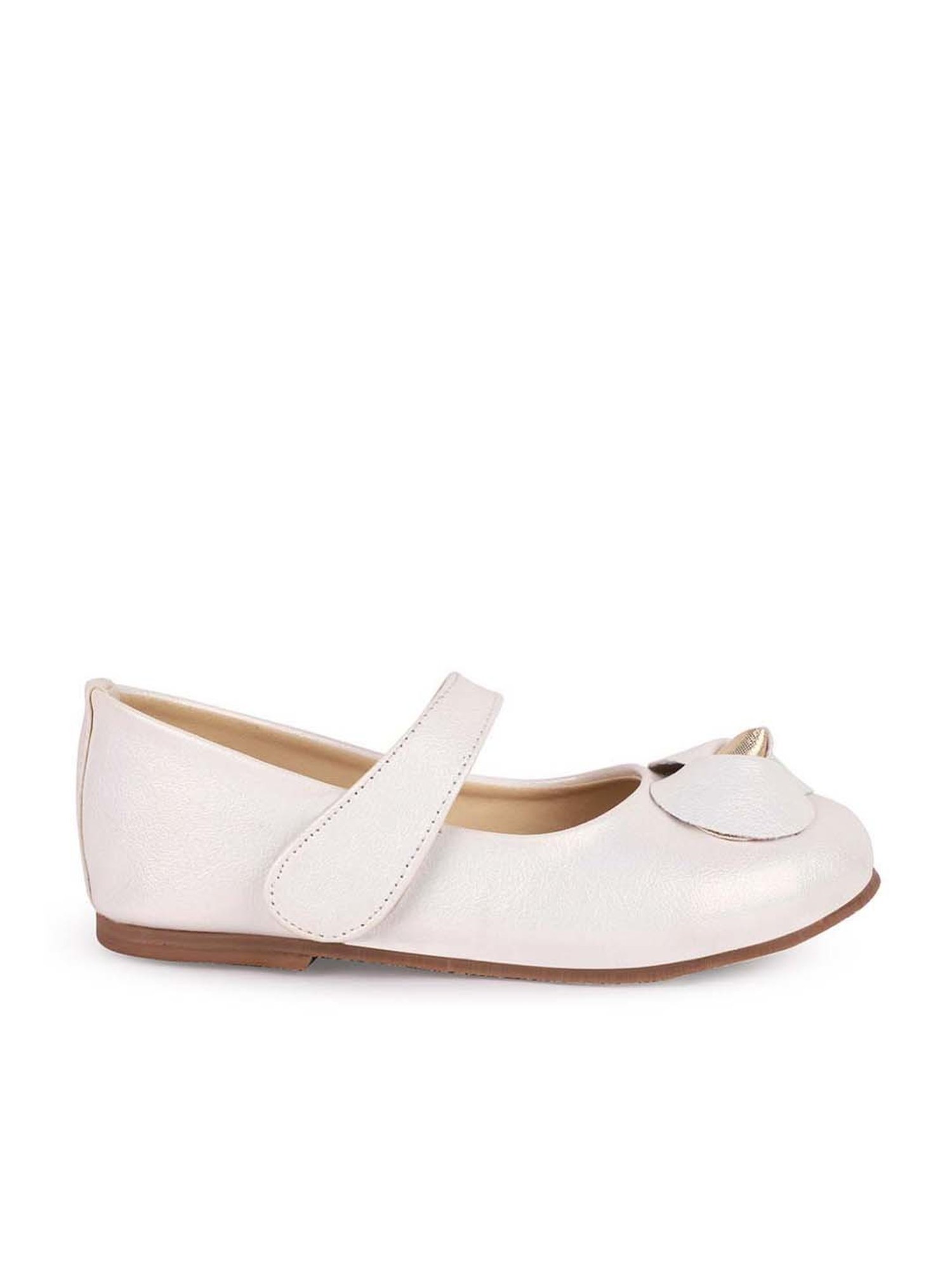 Minesole Kids White Mary Jane Shoes