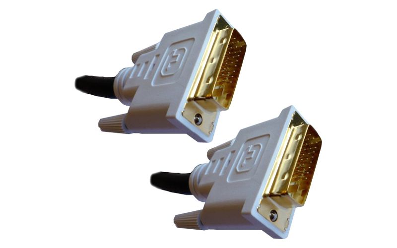Professional Cable DVI (Digital Visual Interface) Link Male to Male - 3 Meters - 9.84 ft DVI Video Cable for Video Device, TV, Monitor