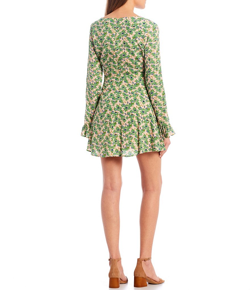 B. Darlin Sleeveless Lurex Striped Tiered Trapeze Dress