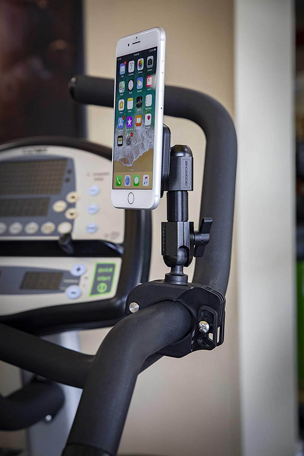 Scosche Spinning Bike MagicMount XL | Universal Magnetic Tablet Phone Mount Fitness Equipment, Elliptical Machines, Treadmills, Spin Bikes Cycle Trainers