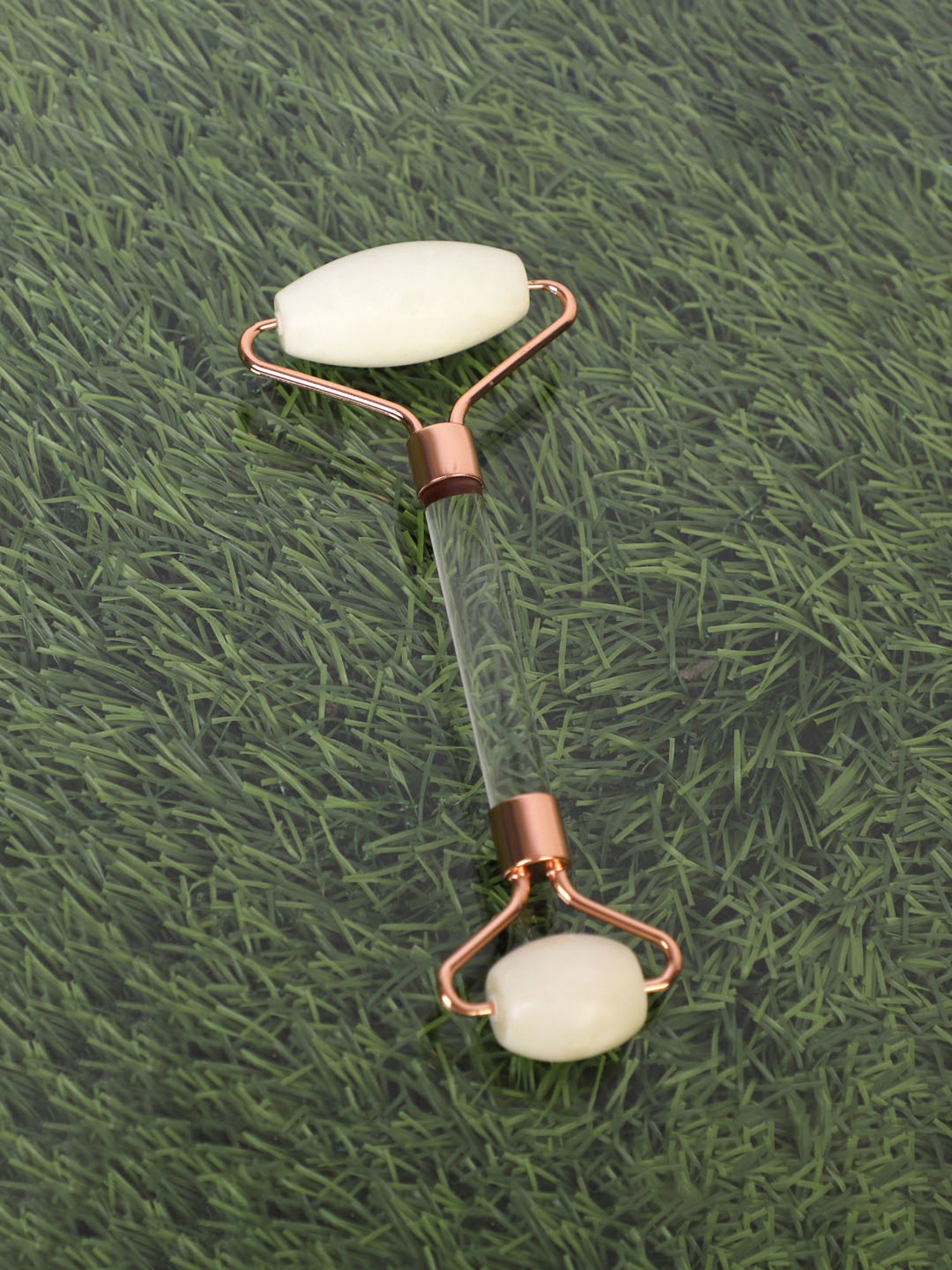 Kazarmaa Lavender Massage Oil & White Jade Roller Combo