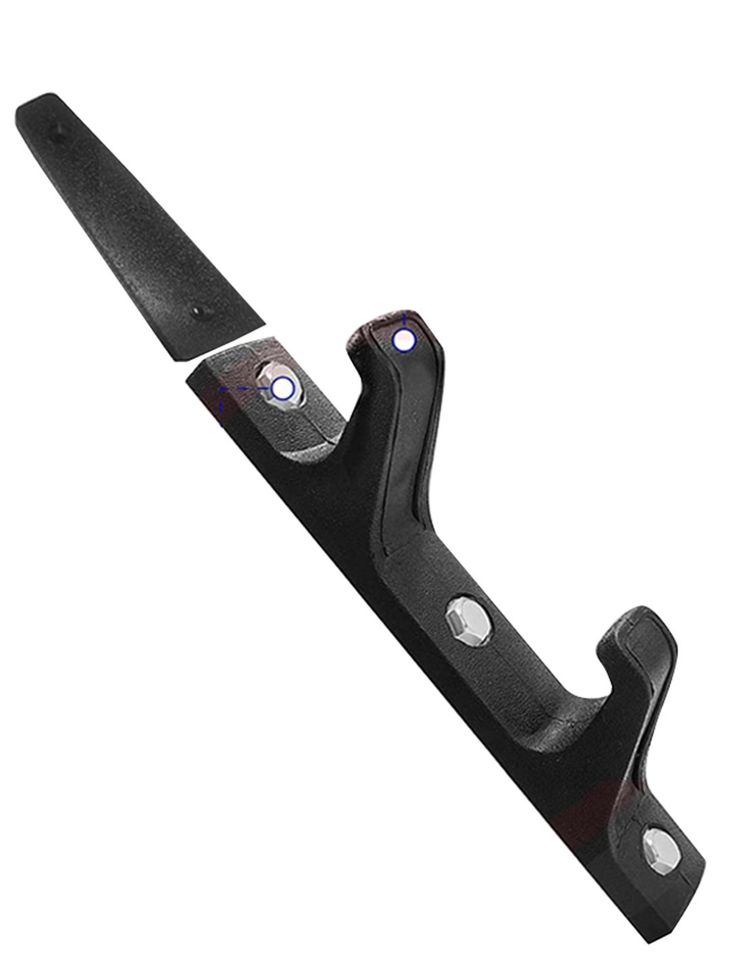 B Fit Wall Mounted Horizontal Barbell Holder Set of 2 (Black)