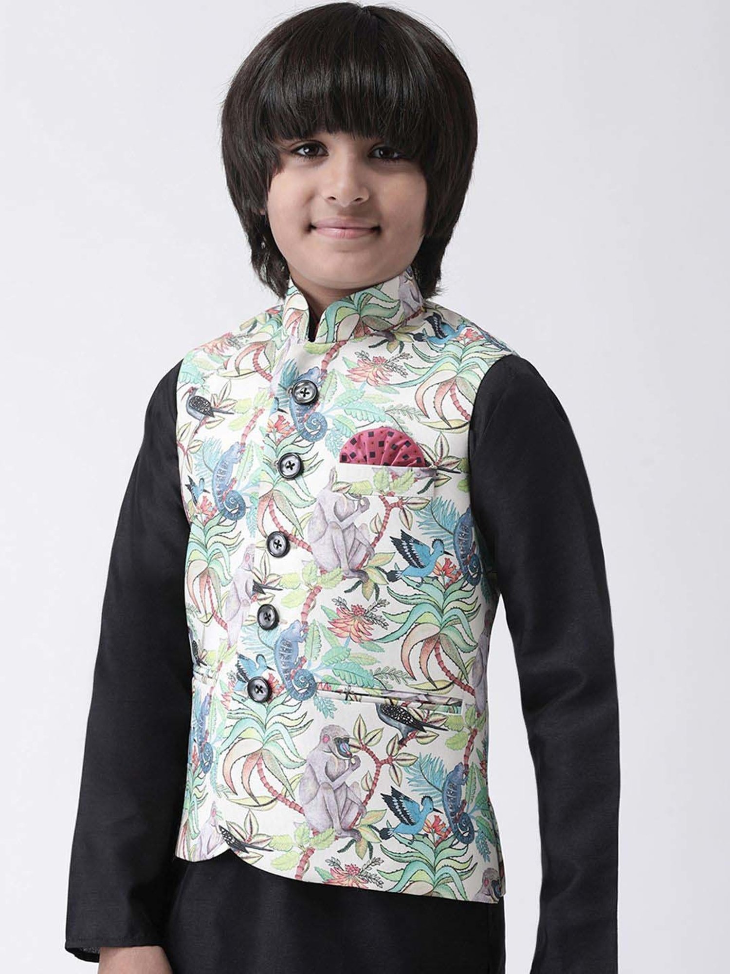 Blue Giraffe Kids Maroon Solid  Blazer