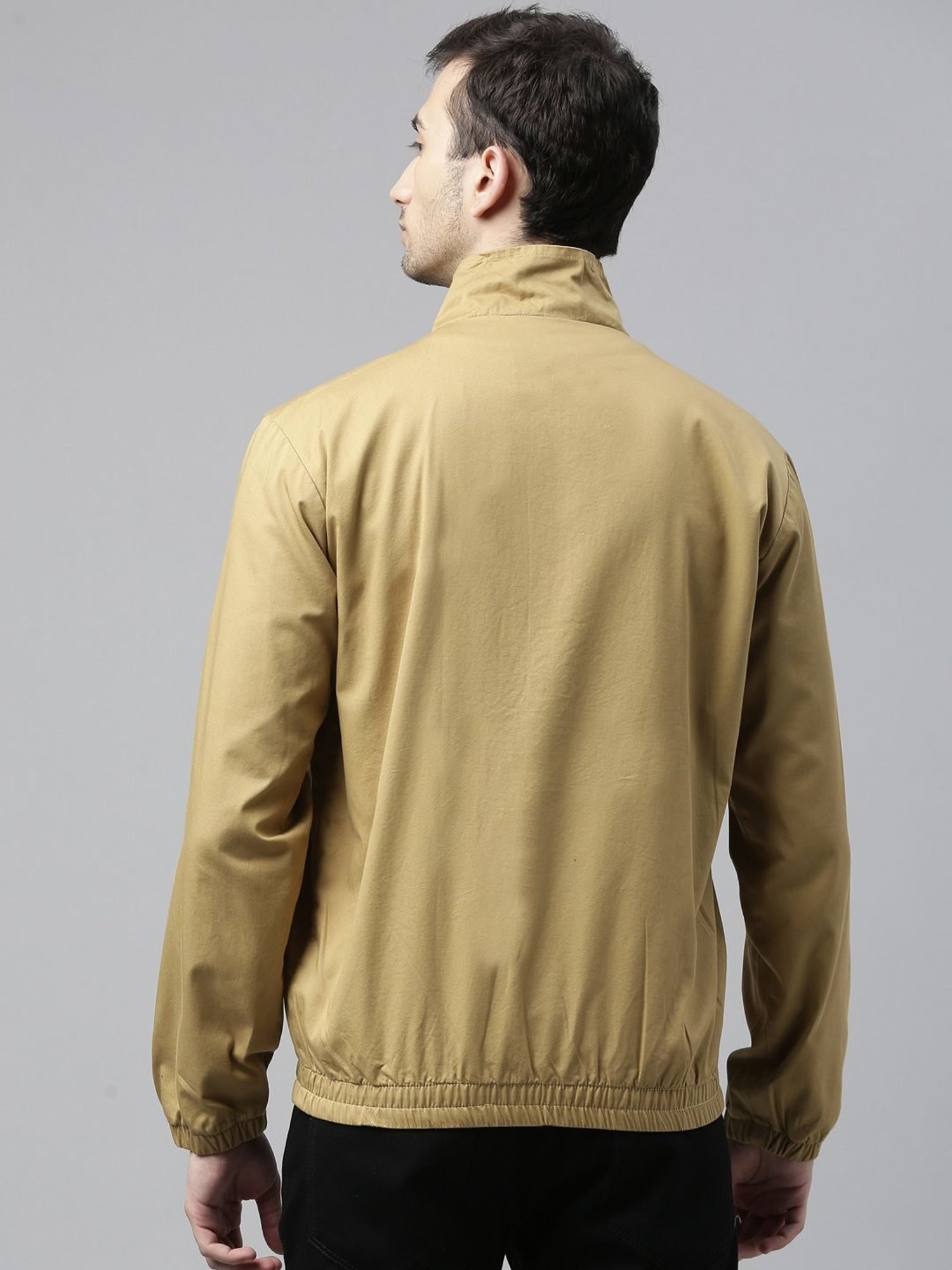 CINOCCI Beige Cotton Slim Fit Jacket