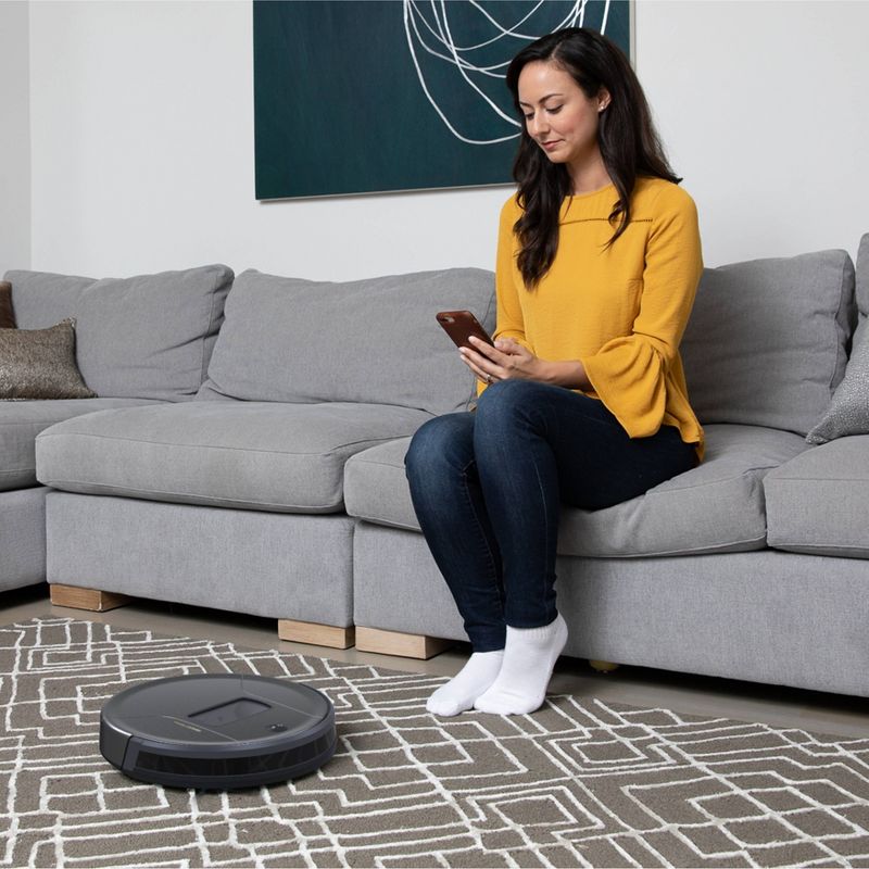 bObsweep PetHair Vision Wi-Fi Connected Robot Vacuum Cleaner - Space Gray