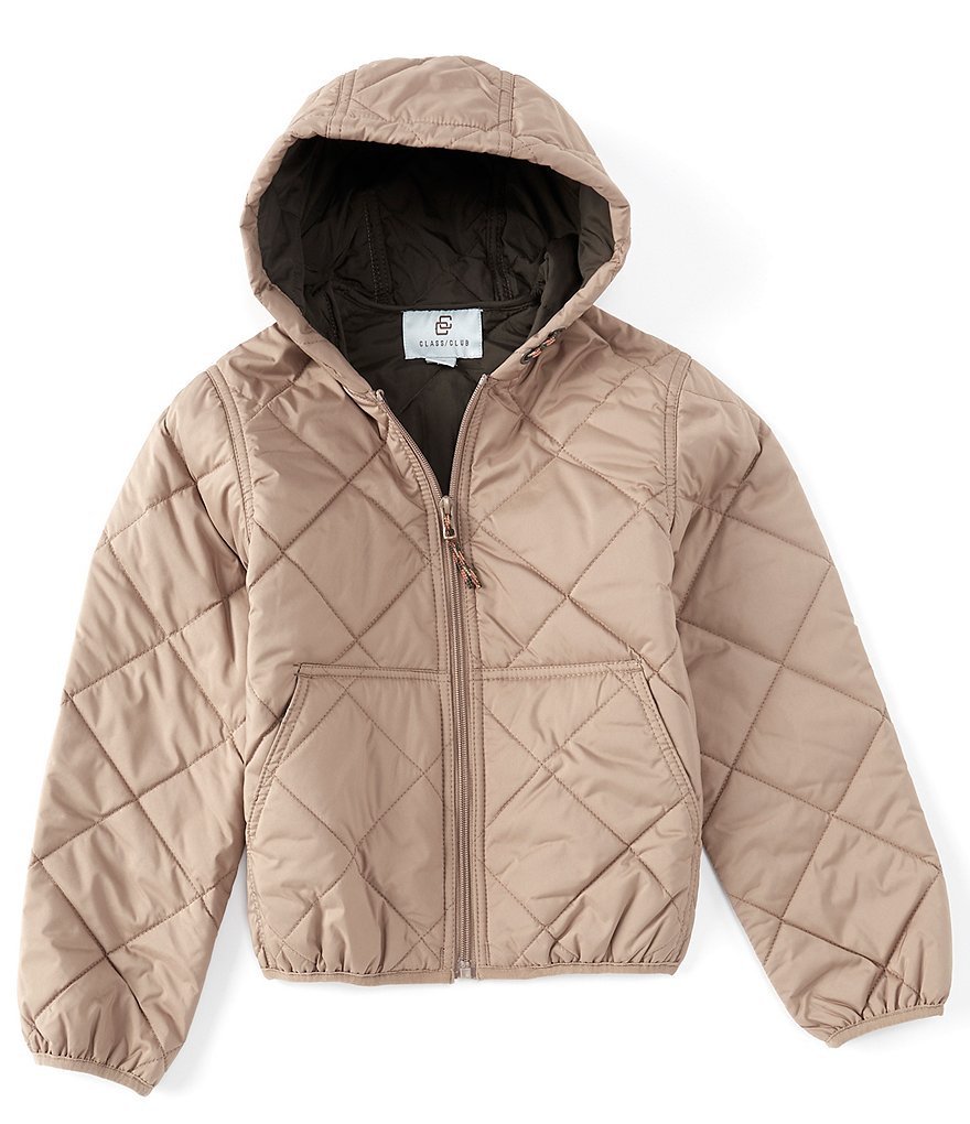 Class Club Big Boys 8-20 Hooded Quilted Jacket