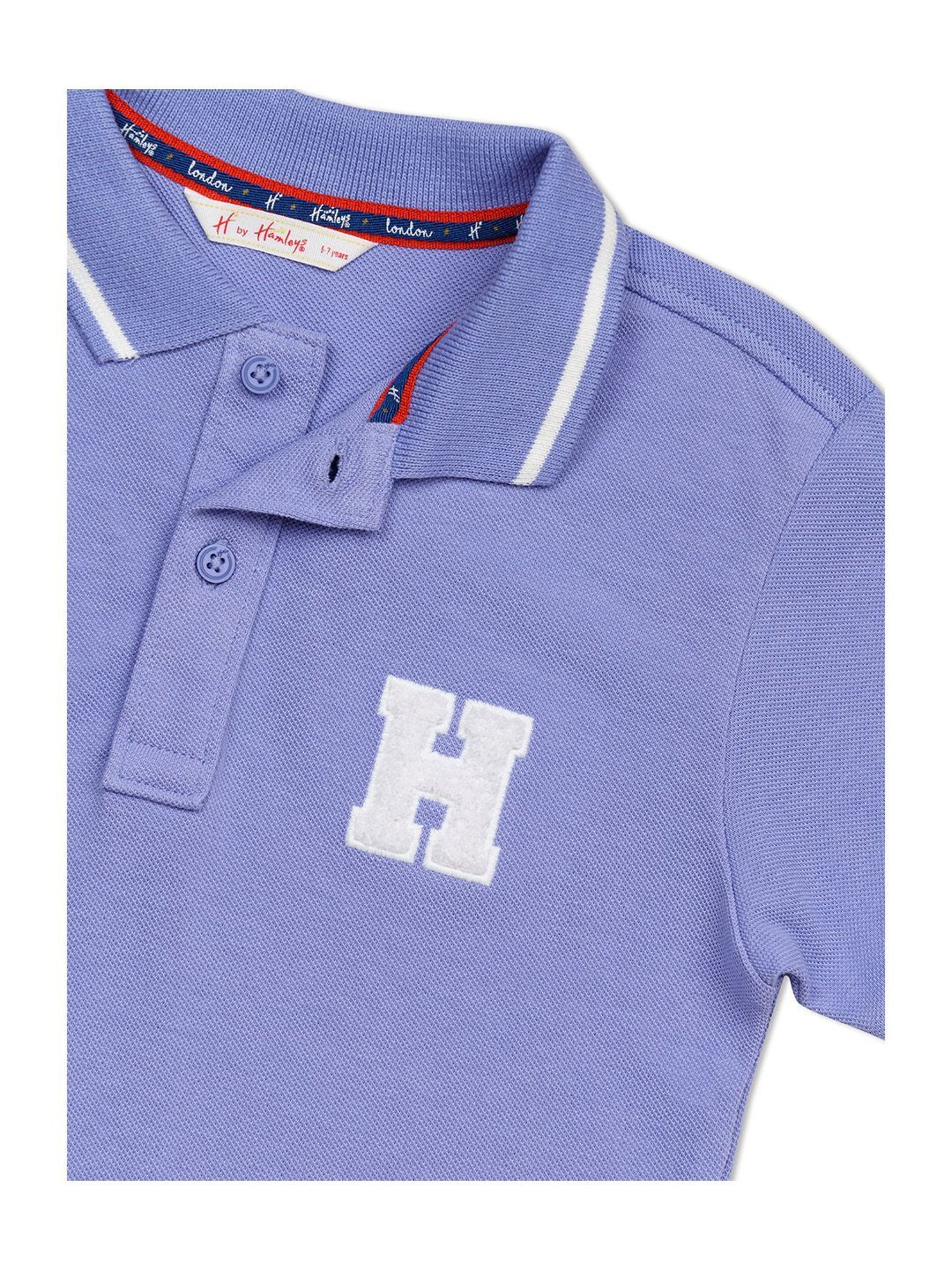 H by Hamleys Kids Purple Solid Polo T-Shirt